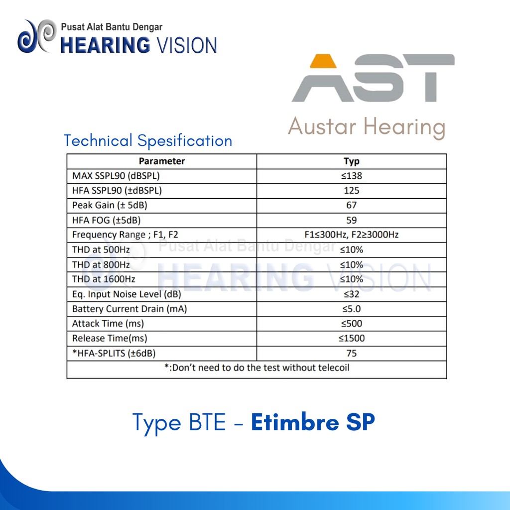 Alat Bantu Dengar Austar Etimbre SP - BTE