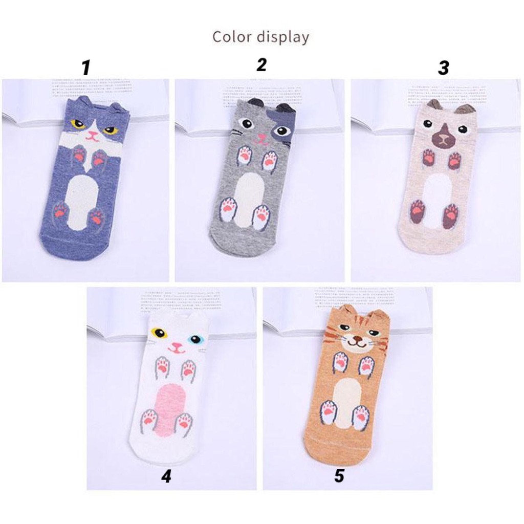 Kaos Kaki Socks Wanita Karakter Motif Cute Lucu Unik Import SHC16