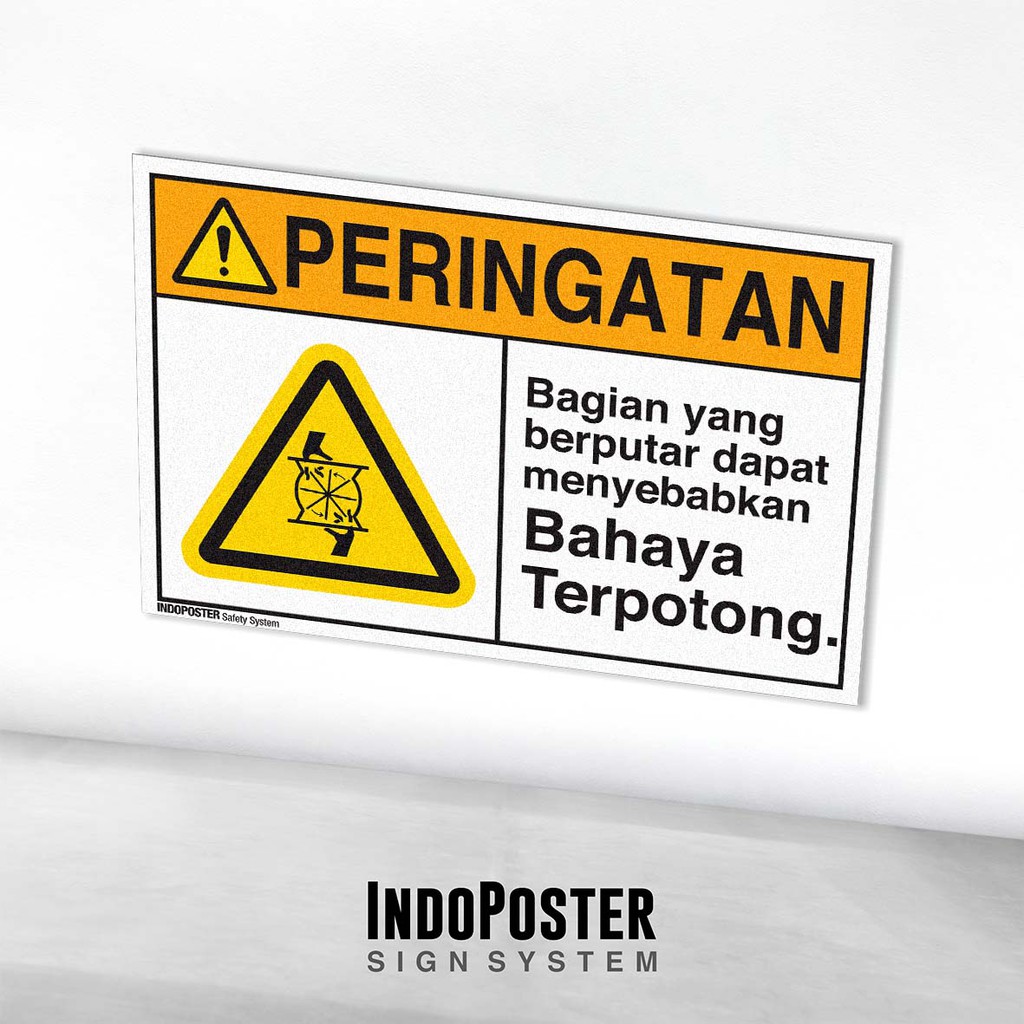 

Stiker Safety Sign Rambu K3 ANSI Bahaya Terpotong Bagian Yang Bergerak 3