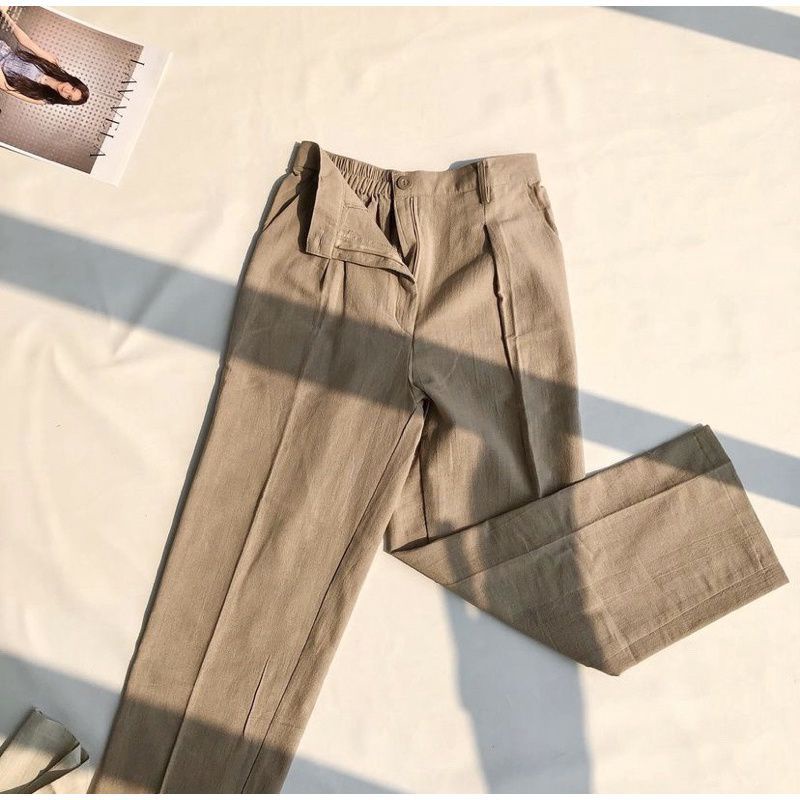 ORO PANTS-Highwaist Cullote Pants-Loose Pants Trouser Wanita-Celana Panjang Korean Style