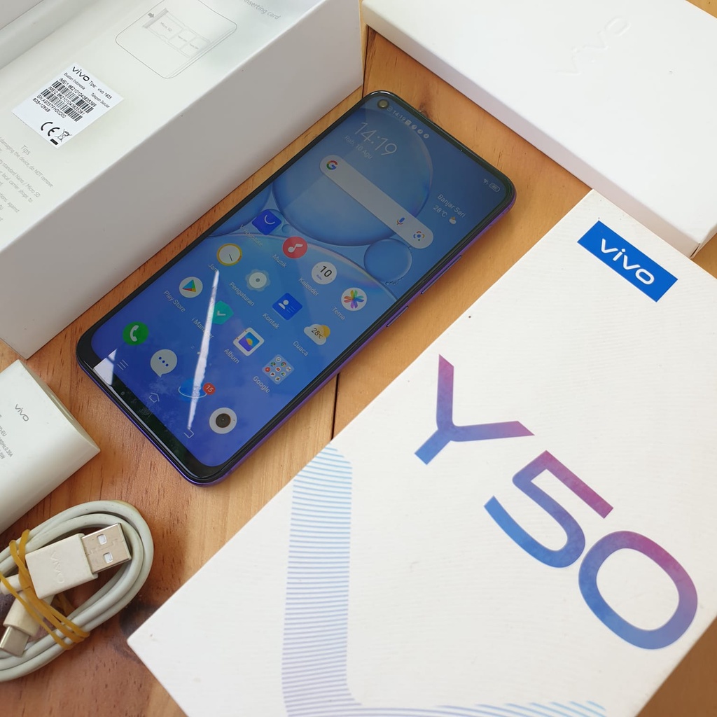 VIVO Y50 SECOND 8/128GB HANDPHONE SECOND HP SEKEN HP BEKAS HP MURAH