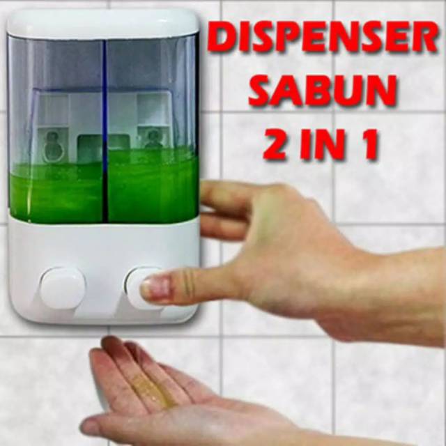 Dispenser sabun cair/  soup double dispenser