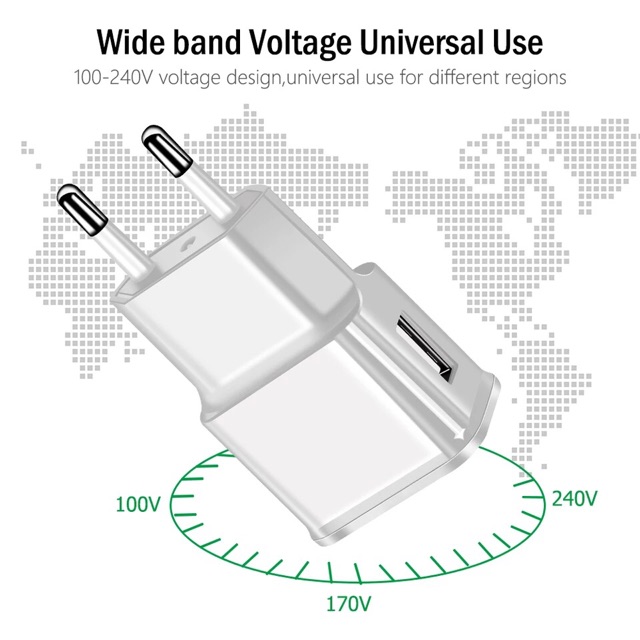 MIINII Charger Fast Charging 2A Micro USB Galaxy Note 4 Note 5 S6 S7 EDGE