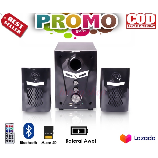 TERBARU~Speaker Aktif GMC 888 D1 Audio Multimedia 2.1 Super Woofer Spiker Bluetooth - USB - SD Card