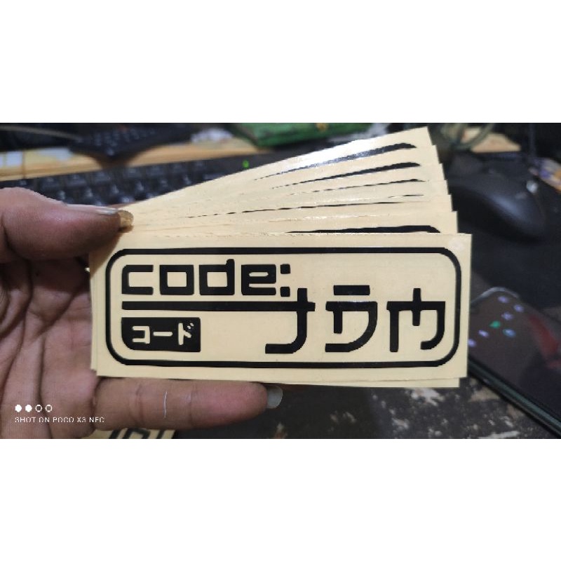 stiker KODE JDM stiker motor mobil