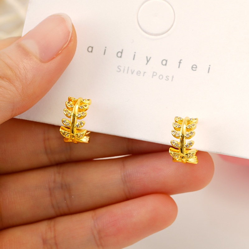 Anting Rantai Pendek 24K Model Hollow Gaya Bangkok Untuk Wanita