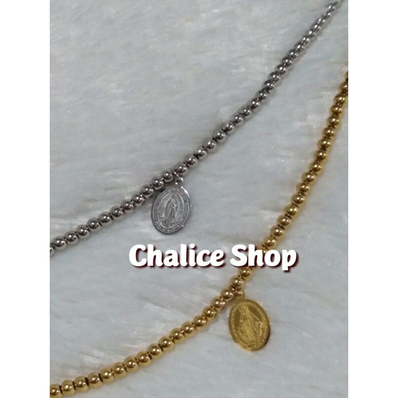 GELANG TITANIUM MEDALI WASIAT / MARIA GUADALUPE