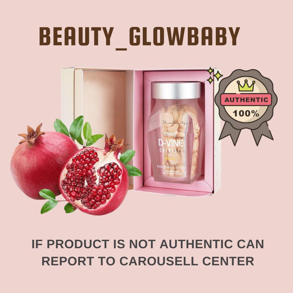 PROMO DVine D-vine Divine Collagen original asli Pemutih Kulit 30 butir | Supplement Kecantikan