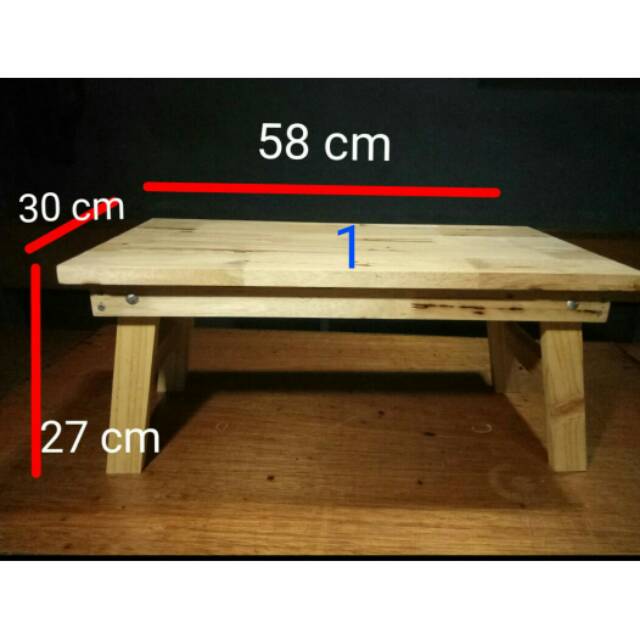 Meja lipat / meja kayu lipat / meja belajar anak lipat / meja lesehan lipat