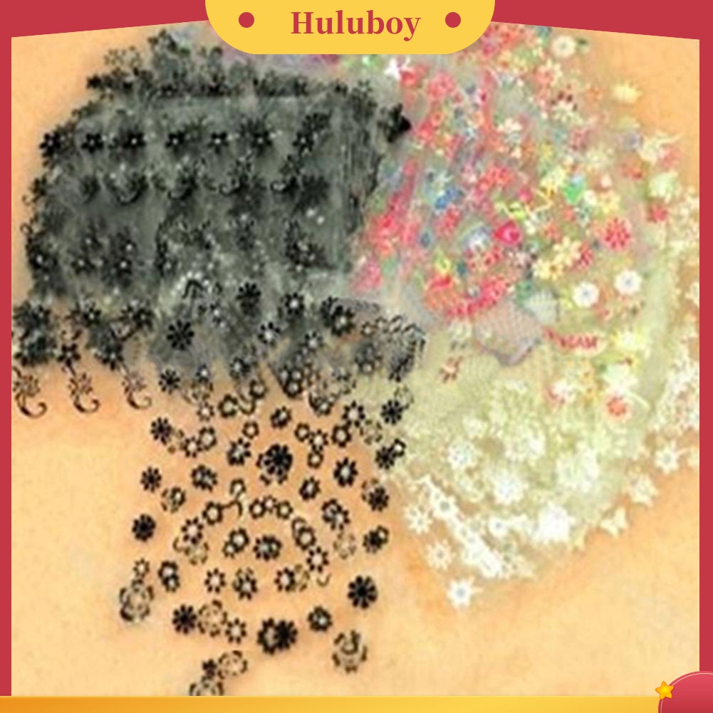 Huluboy Huluboy♡ 10 Lembar Stiker Kuku 3D Untuk Dekorasi Manicure