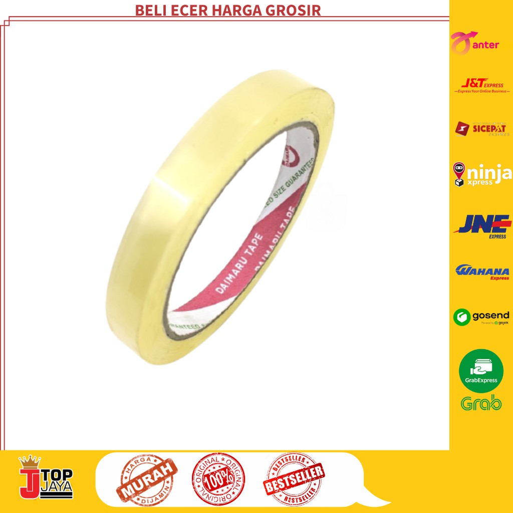 

Lakban Selotip DAIMARU Bening Transparant kecil 0.5" 12mm x 72 yard