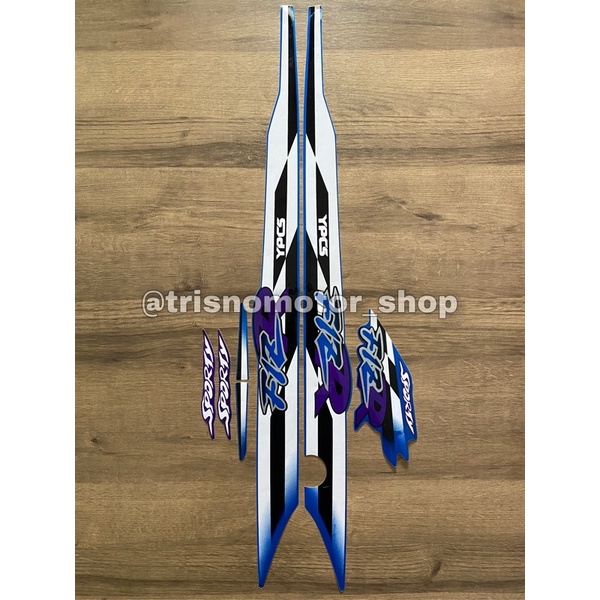 Striping stiker sticker lis body motor Yamaha fiz r F1Z R Fiz R 1996 1997 biru standar