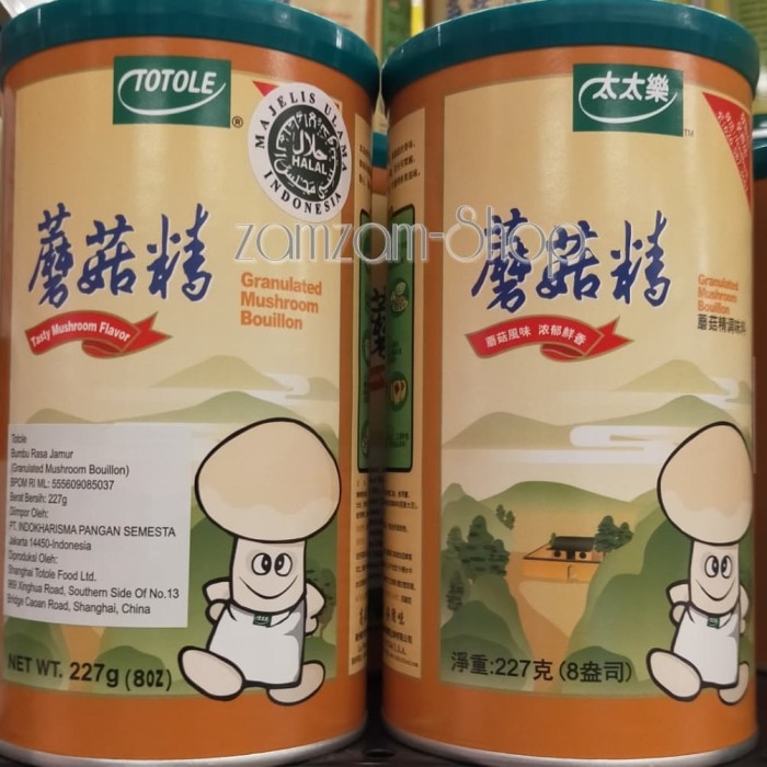 

Ready- Totole Granulated Mushroom Bubuk Kaldu Jamur 227Gr Can