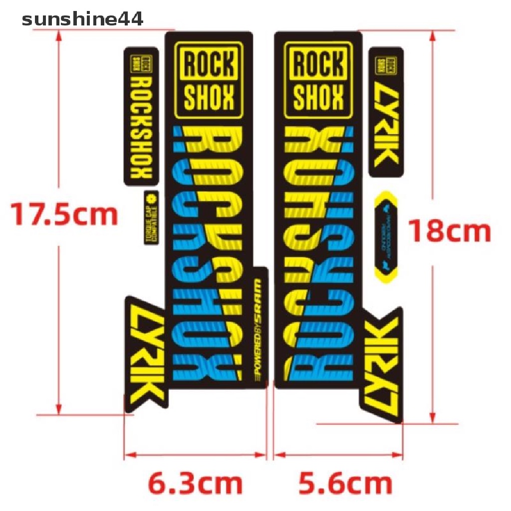 Sunshine Stiker Shock Absorber Anti Air Untuk Fork Depan Sepeda Gunung