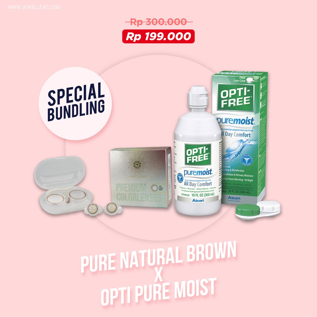 OPTIFREE X JEWELLENS (PURE NATURAL BROWN)