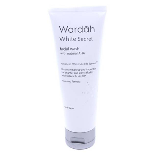 Wardah White Secret Facial Wash With AHA 100ml Sabun Muka