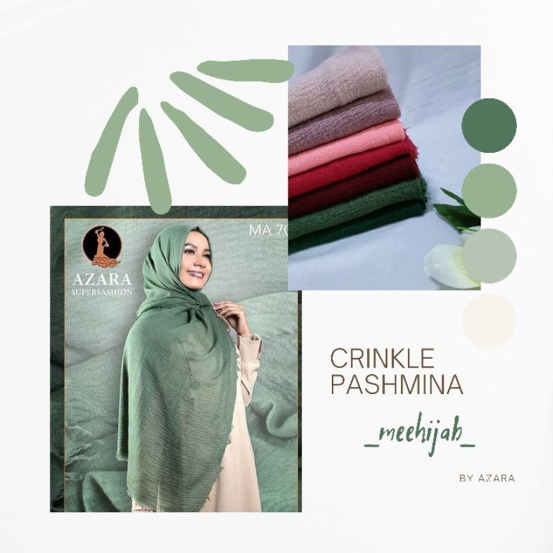 PASHMINA KUSUT CRINKLE SHAWL MURAH AZARA