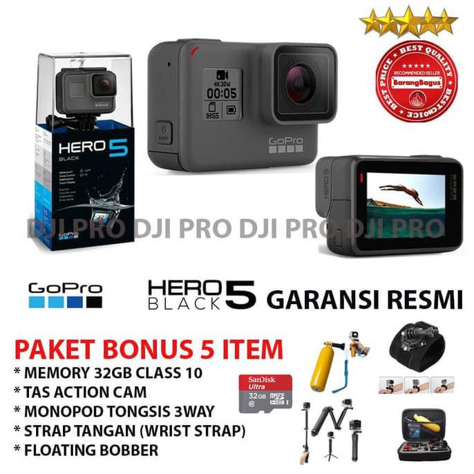GOPRO HERO5 BLACK BONUS 5 ITEM - GOPRO HERO 5 WIFI - GO PRO HERO5