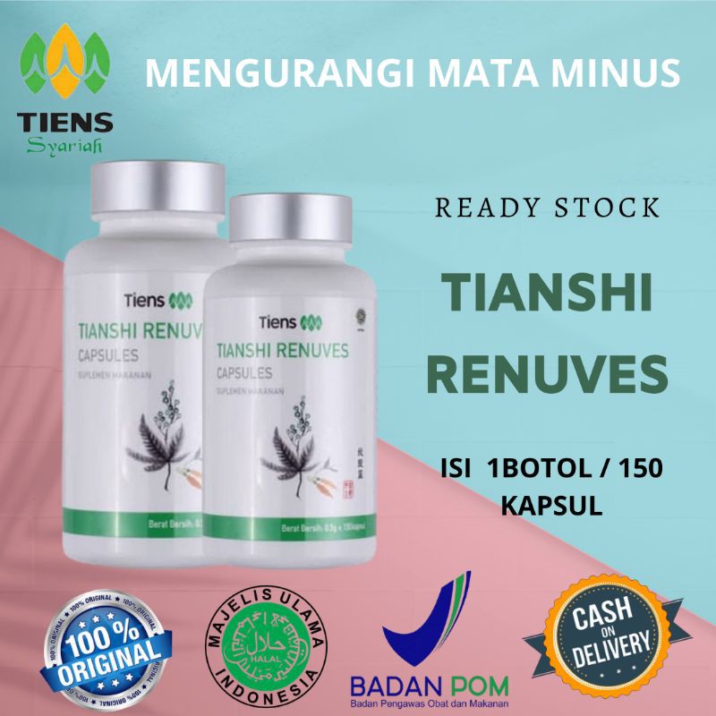  Obat  Mata  Minus  Renuves kapsul Tiens  Mengurangi mata  minus  