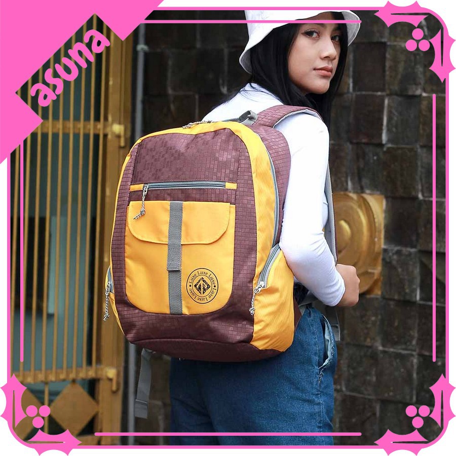 Tas Wanita Herbie (Ransel Cewek) Tas Backpack Wanita ASN 164 Free Raincoat Tas HERBIE ORIGINAL