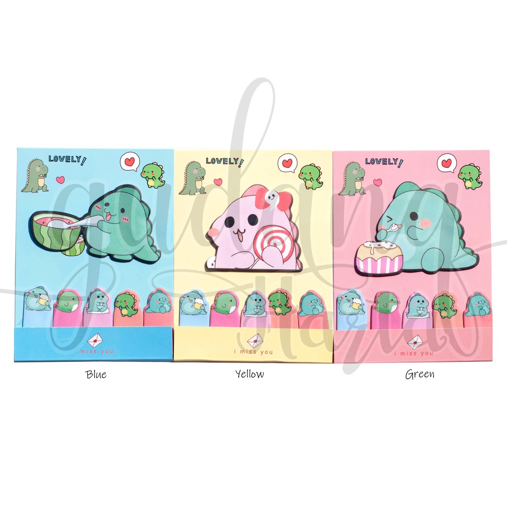 Sticky Notes Hungry Dinosaurus Notes Dino Lapar Agenda Memo Lucu DIY Scrapbook GH 301504