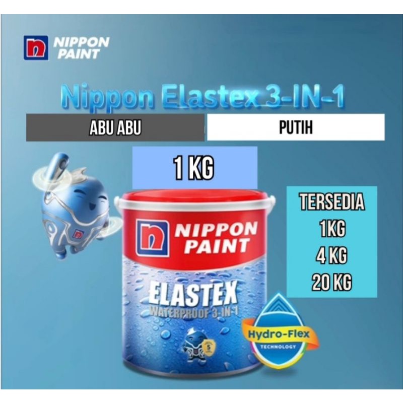 Elastex 1kg Elastex WaterProof Anti bocor Elastex 1 kg Asli Pabrik Nippon Paint 1kg