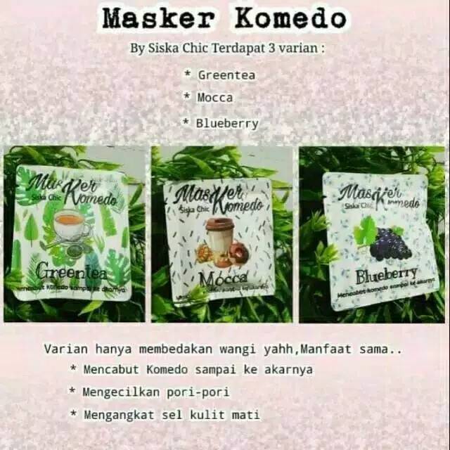 (COD) MASKER KOMEDO SISKA CHIC