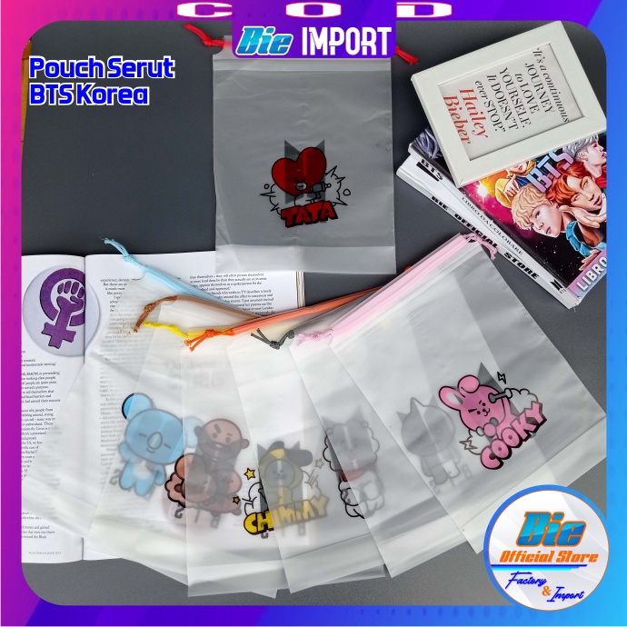 Travel Pouch BTS Korea Multifungsi Size Besar Impor Best Seller