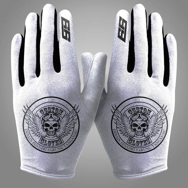 Sarung tangan motor cross sarung tangan sepeda mtb CUSTOM DESAIN FULL FINGERS