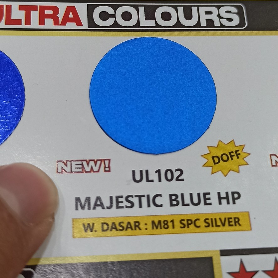 SAPPORO ULTIMATE ** UL102 MAJESTIC BLUE HP Biru SATIN Ultra Cat Semprot Pilox Pylox