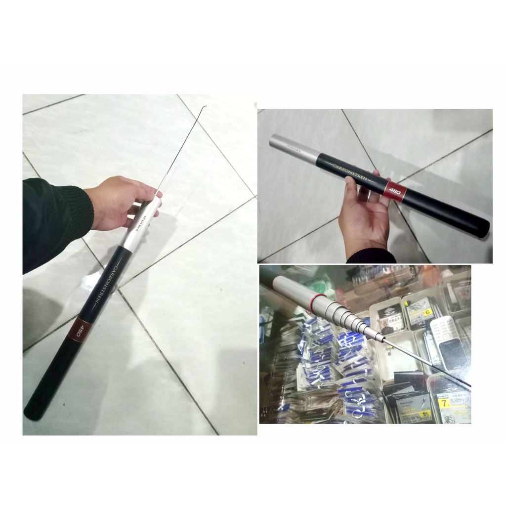 Alat Mancing Joran Tegek Seahawk Carbonstren 450 Cm Bahan Carbon