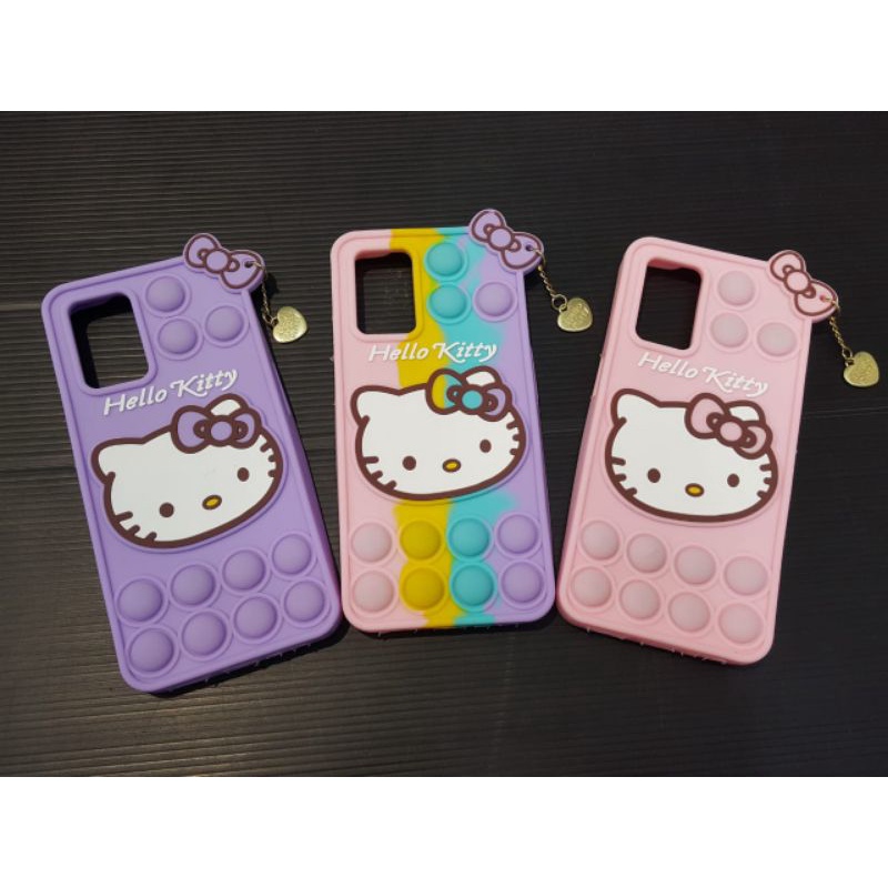 Case Samsung A02S A03S Kesing Pop It Hello Kitty Plus Anting Anting Love Rainbow Softcase Warna Pela