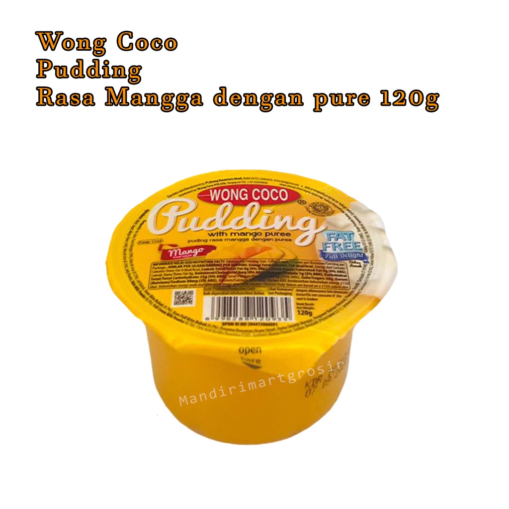 Pudding *Wong Coco * Rasa Mangga dengan pure * 120g