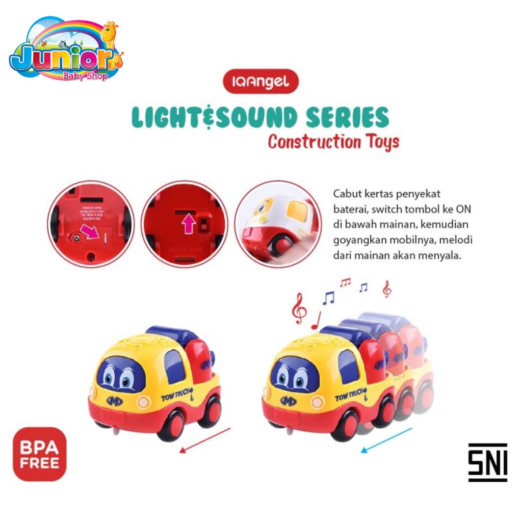 IQ Angel Light&amp;Sound Construction Truck Toys