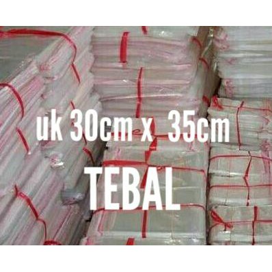 

TERMURAH plastik seal opp uk 30cm x 35cm ( 100 lbr )
