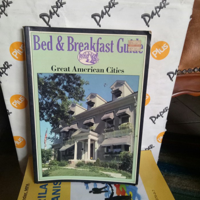 ORI BED & BREAKFAST GUIDE GREAT AMERICAN CITIES