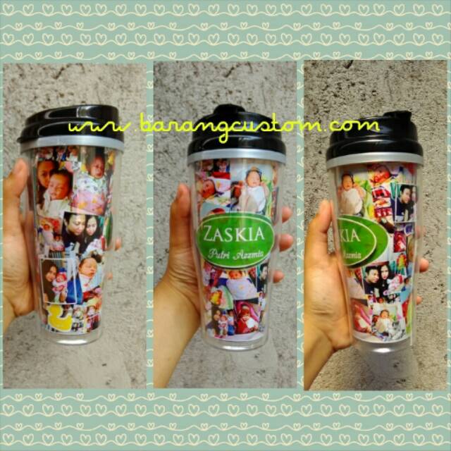 Tumbler Custom 3D, kado unik tempat minum lucu