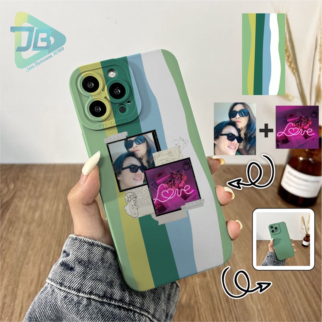 SOFTCASE PROCAMERA CUSTOM  POLAROID RAINBOW FOR ALL TYPE JB5675