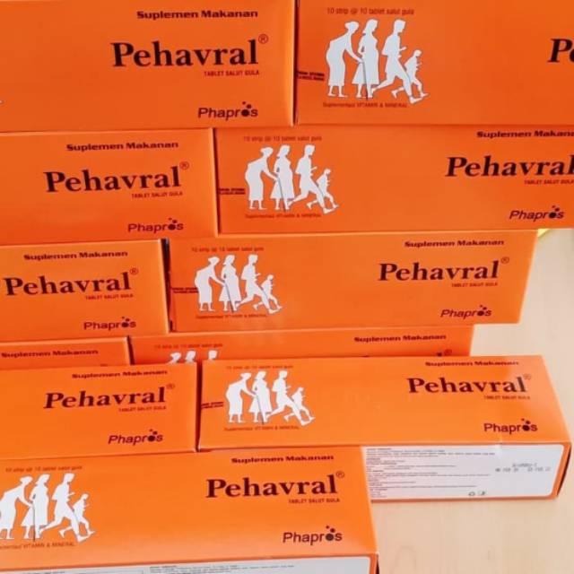 Pehavral Multi vitamin 1 Box isi 100 tablet