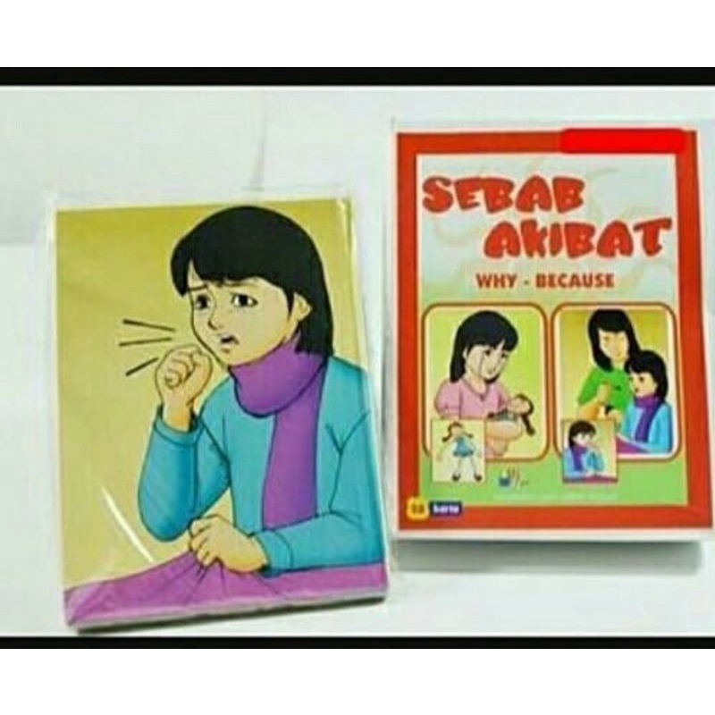 kartu gambar iq dev sebab akibat