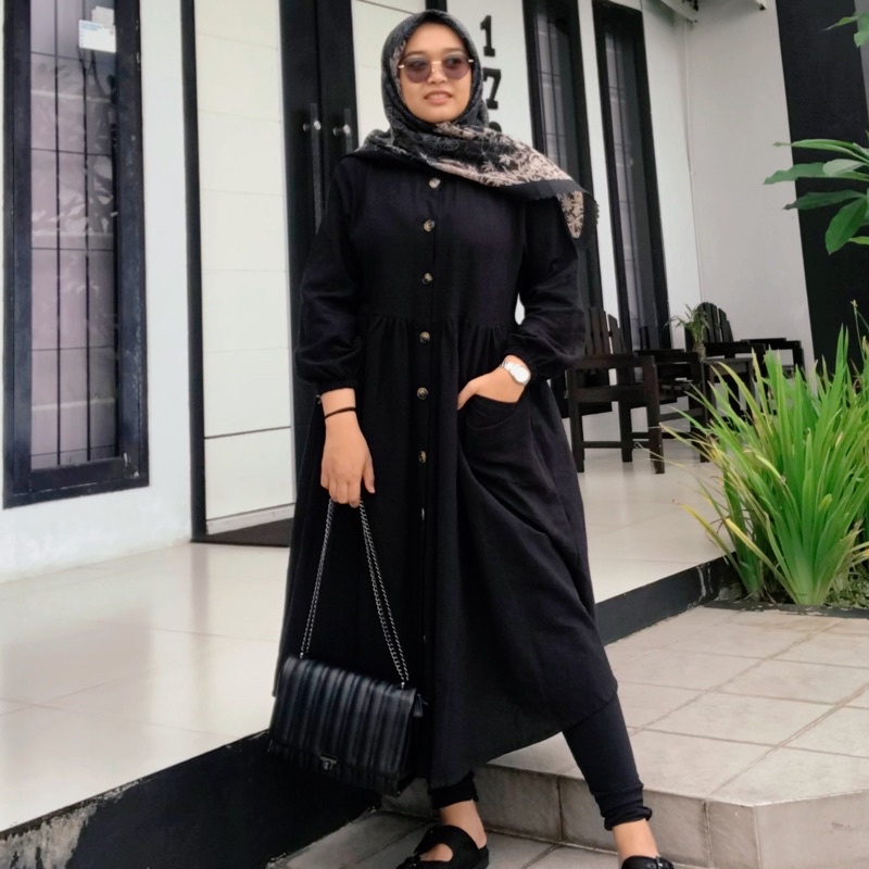 ZEA MINI DRESS - DRESS WANITA - DRESS HIJAB - TUNIK