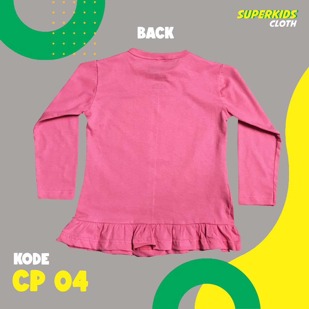 BAJU ANAK PEREMPUAN / KAOS ANAK PEREMPUAN / PAKAIAN ANAK CEWEK KAOS ANAK CEWEK LENGAN PANJANG BINTANG STAR ECER GROSIR SUPERKIDS CLOTH 1 - 10 TAHUN