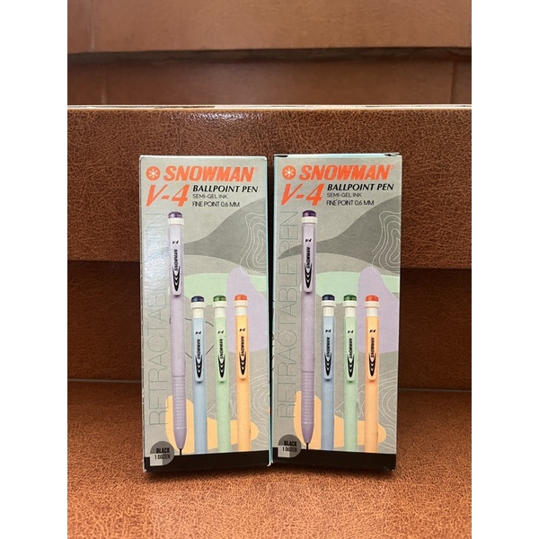 

Ballpoint/Pena/Pulpen/Pen/Bolpen Cetekan/Retractable Pen Snowman V-4 HITAM 0,6mm (12pcs)