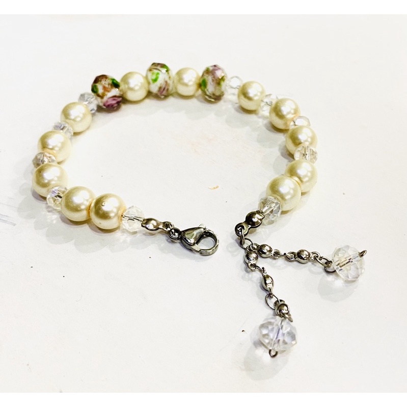 gelang Cristal murano asli//titanium//gelang wanita