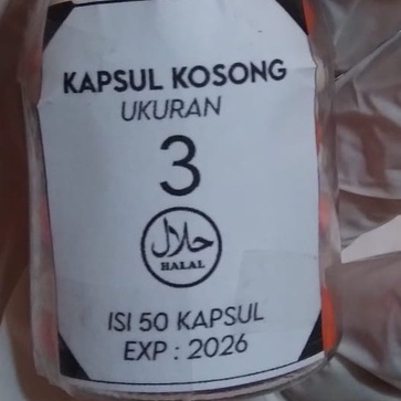 kapsul kosong no 3 terkecil / paling kecil stok yang tersedia - kapsul kecil untuk kucing anjing