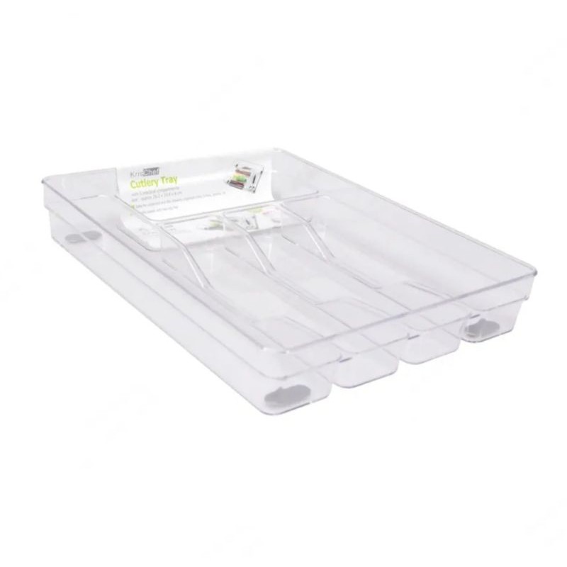 krischef tempat sendok di laci akrilik transparan 8233