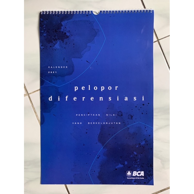 BCA Kalender Gantung 2021 Nasabah Prioritas