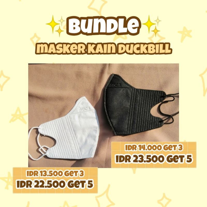 [GET 3 PCS] masker duckbill bisa dicuci