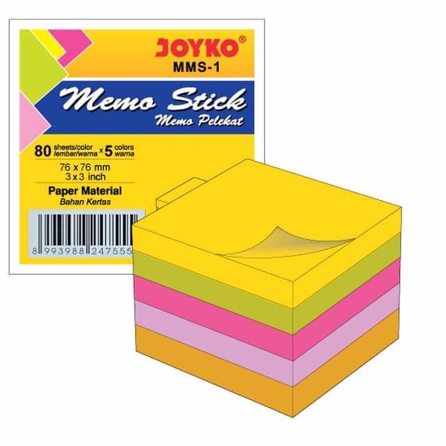 

♞ Memo Stick Cubes 5 Warna MMS-1 JOYKO ➥