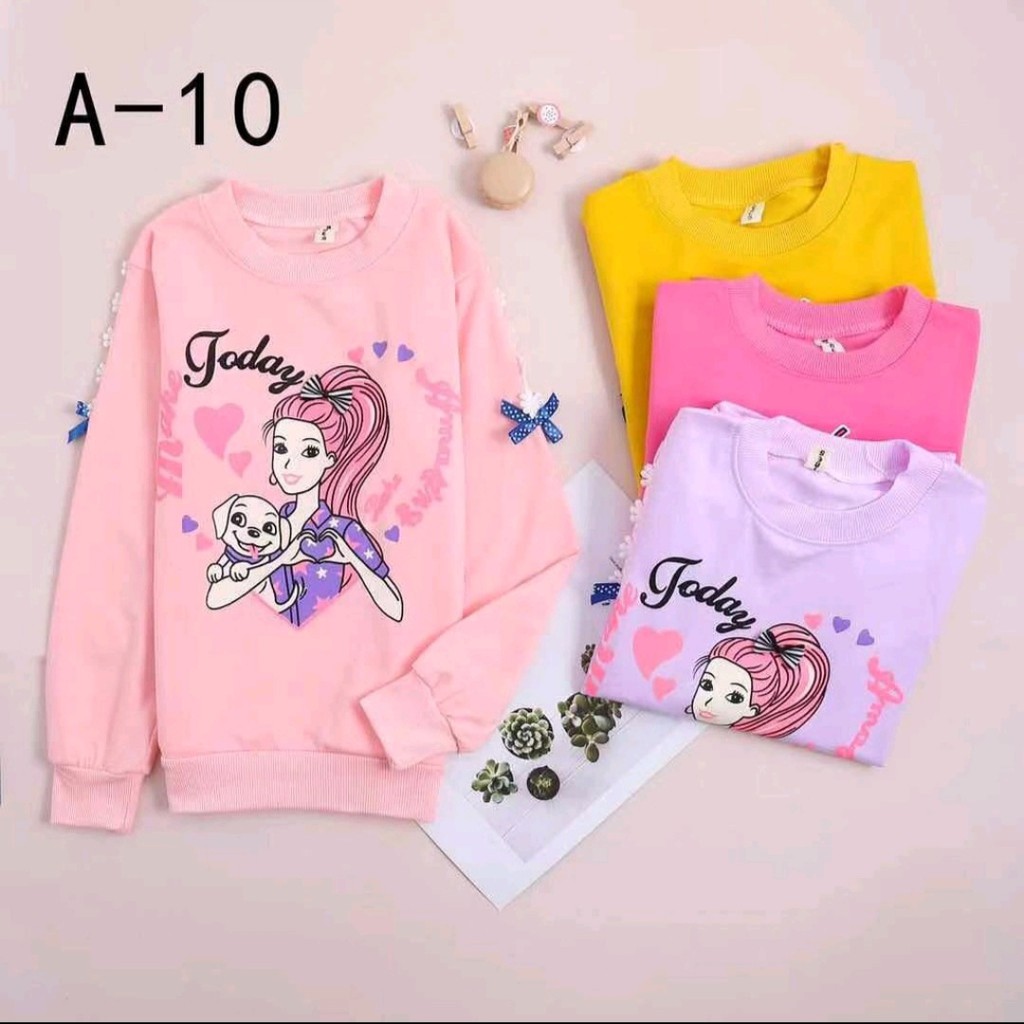 Switer Anak Perempuan/sweater anak perempuan/baju anak import/baju anak perempuan 2.5 tahun-10 tahun